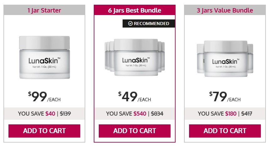 LunaSkin LunaSkin price